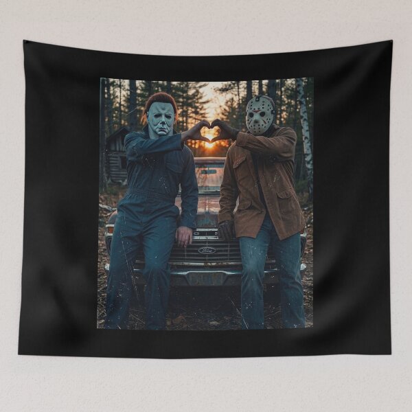 Item preview, Halloween Tshirts Michael Myers And Jason Voorhees Funny designed and sold by Dibarassi.