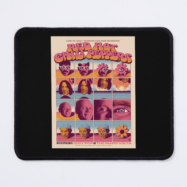 Item preview, Red Hot Chili Peppers Mannheim Tour Poster Grid designed and sold by CasePhonedesign.