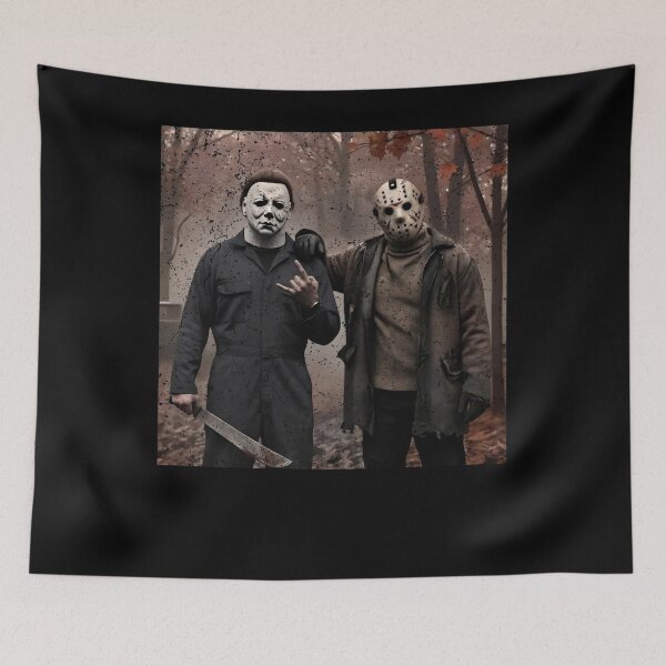 Item preview, Halloween Tshirts Funny Michael Myers And Jason Voorhees designed and sold by Dibarassi.