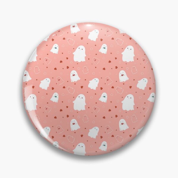 Item preview, Spooky Valentine Ghosts Pink Pattern designed and sold by ArtisticInks.