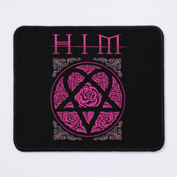 Item preview, HIM Band Crest Pink Roses Geometric Pattern designed and sold by CasePhonedesign.