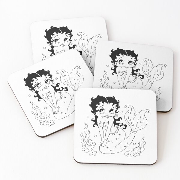 Item preview, Betty Mermaid Outline 1 designed and sold by yearningviolet.