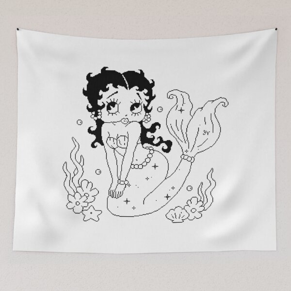 Item preview, Betty Mermaid Outline 1 designed and sold by yearningviolet.