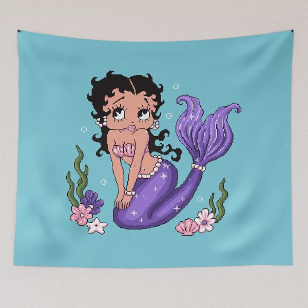 Item preview, Purple Mermaid Betty designed and sold by yearningviolet.