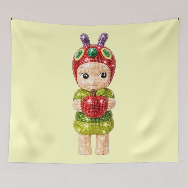 Item preview, Sonny Angel Caterpillar Apple Disco Figure designed and sold by Ellie Dyer.