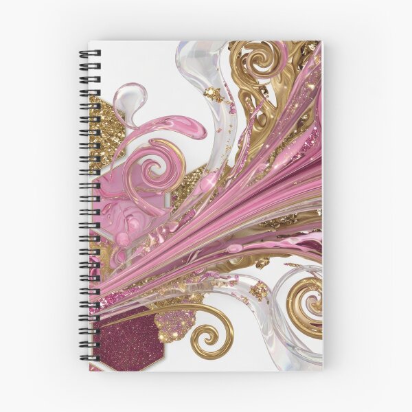 Item preview, Fresh PINK AND GOLD GLITTER SWIRLS designed and sold by dazzlemakers.