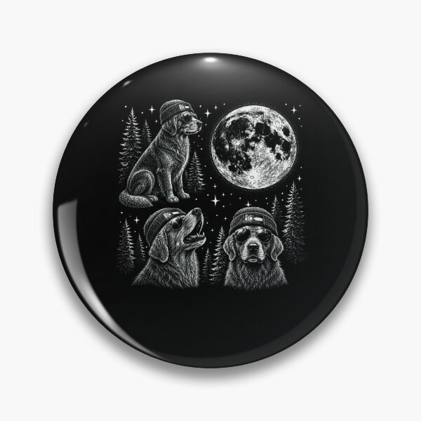 Item preview, Cool Dog Beanie Sunglasses Full Moon Forest designed and sold by snowry.