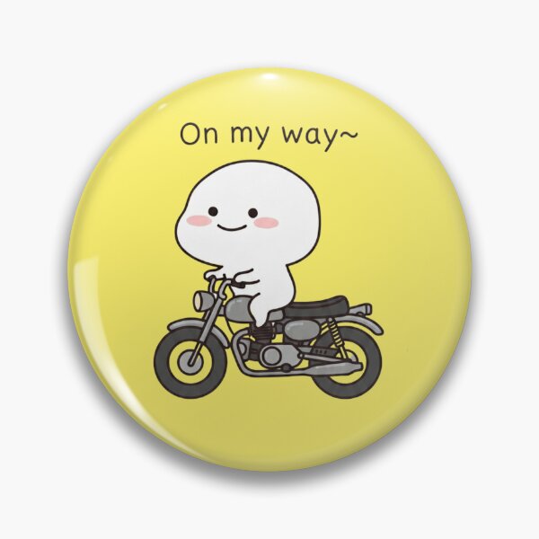Item preview, On My Way Cute Cartoon Motorcycle Vinyl Waterproof Sticker designed and sold by ArtivoNest.