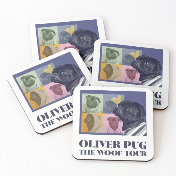 Item preview, Oliver Pug The Woof Tour - Funny Vintage Concert Poster designed and sold by GenZFashion000.
