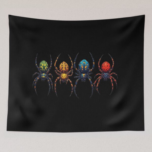 Item preview, Colorful Jeweled Spiders Halloween Design designed and sold by alizye.