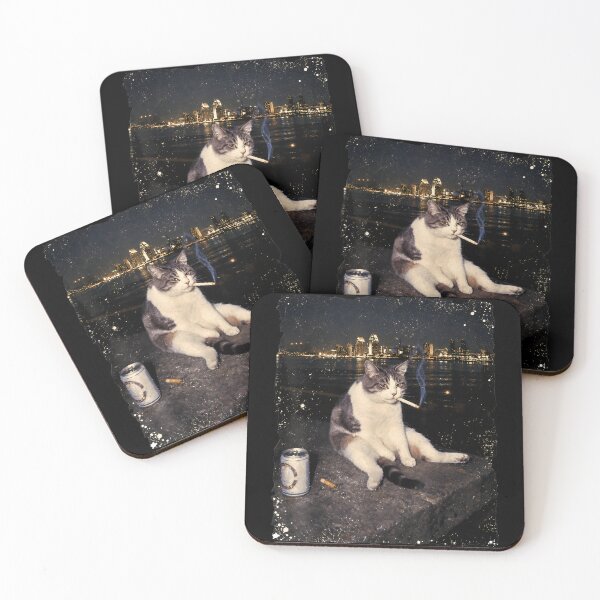 Item preview, Cigarette Kitten Funny Smoking Cat Meme Stupid designed and sold by PastelWingg.