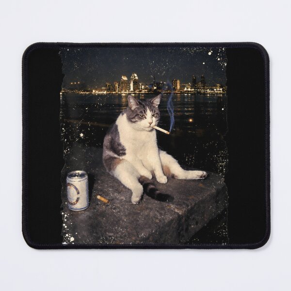 Item preview, Cigarette Kitten Funny Smoking Cat Meme Stupid designed and sold by PastelWingg.