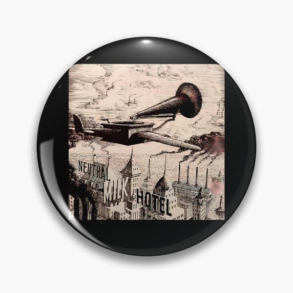 Item preview, Neutral Milk Hotel Gramophone Flying Machine Engraving designed and sold by Tsuka Shop Art.