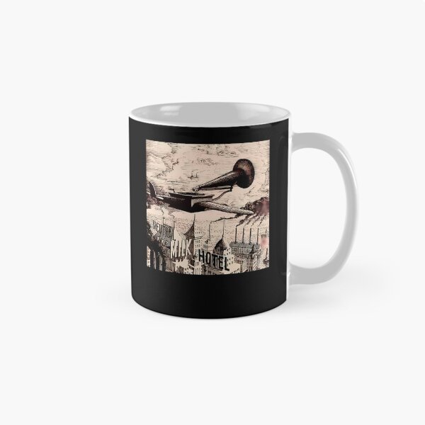 Item preview, Neutral Milk Hotel Gramophone Flying Machine Engraving designed and sold by Tsuka Shop Art.
