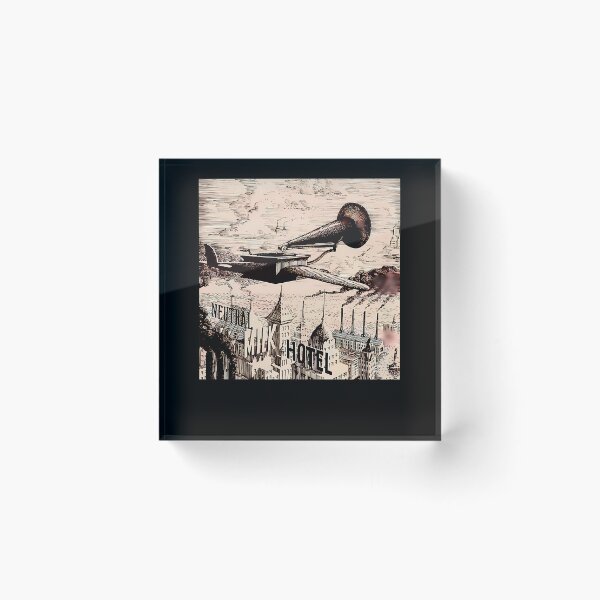 Item preview, Neutral Milk Hotel Gramophone Flying Machine Engraving designed and sold by Tsuka Shop Art.