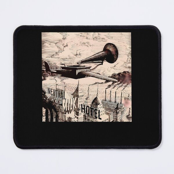 Item preview, Neutral Milk Hotel Gramophone Flying Machine Engraving designed and sold by Tsuka Shop Art.