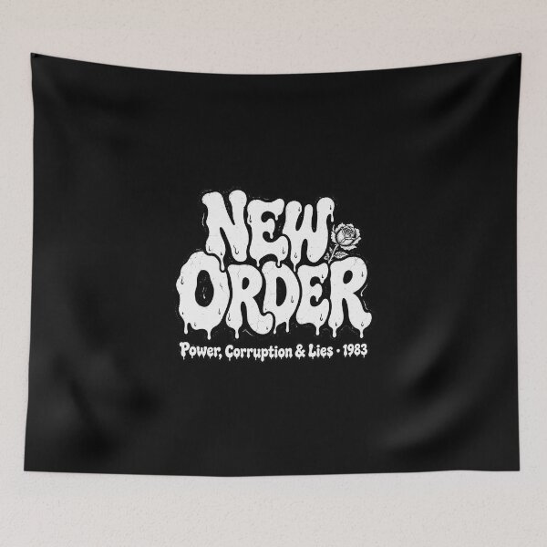 Item preview, New Order Power Corruption Lies Slime Style Synthpop designed and sold by JMS-Artvintage.