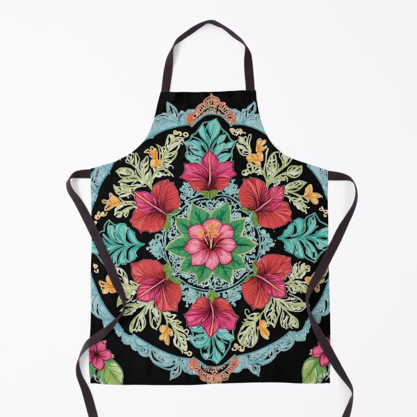 Item preview, Hibiscus Folk Embroidery Mandala Clipart Collection 21 designed and sold by PlayPlearnZone.