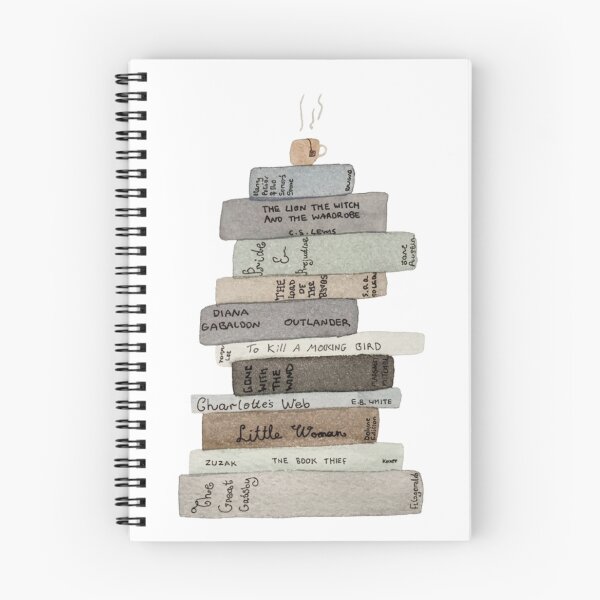 Item preview, Watercolour Stack of Books designed and sold by art-by-natarsha.