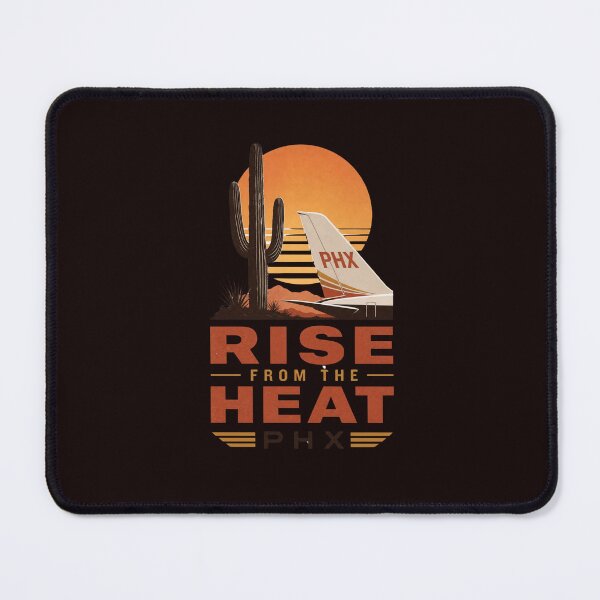 Item preview, PHX Desert Minimalist – Rise from the Heat – Phoenix Airport Art – Arizona Travel Poster designed and sold by bobscraze.