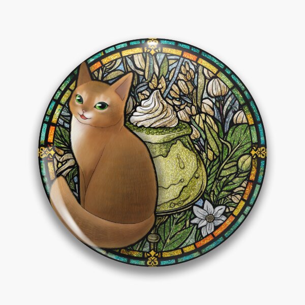 Item preview, 翡澄瀧凰夢翠　Pistachio Mousse Cake Cat designed and sold by glasscatsstudio.