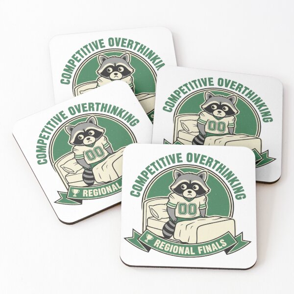 Item preview, Competitive Overthinking Regional Finals Funny Raccoon designed and sold by CF_VintageDesign.