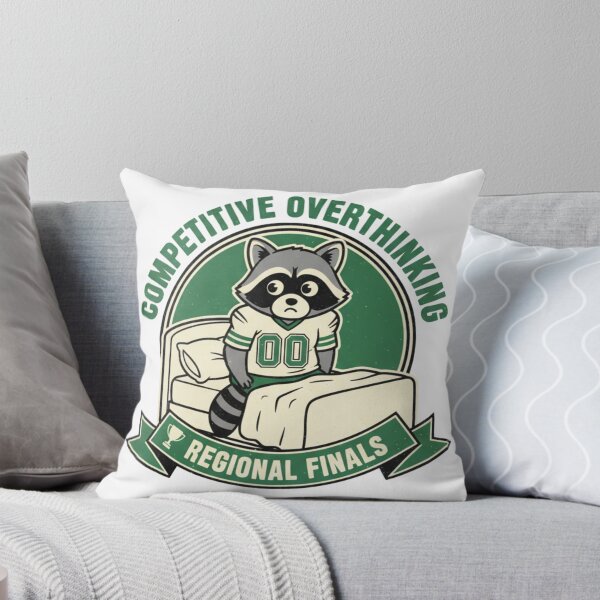 Item preview, Competitive Overthinking Regional Finals Funny Raccoon designed and sold by CF_VintageDesign.