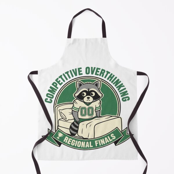 Item preview, Competitive Overthinking Regional Finals Funny Raccoon designed and sold by CF_VintageDesign.