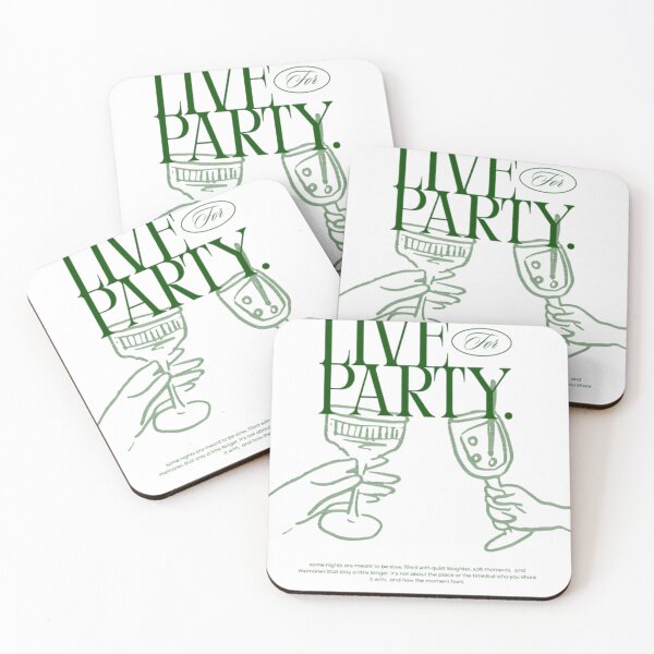 Item preview, Live For Party – Minimalist Line Art designed and sold by DstudioTees.