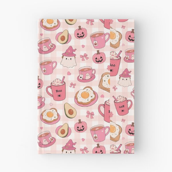Item preview, Pink Halloween Breakfast Ghost Pattern designed and sold by ArtisticInks.