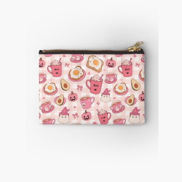 Item preview, Pink Halloween Breakfast Ghost Pattern designed and sold by ArtisticInks.
