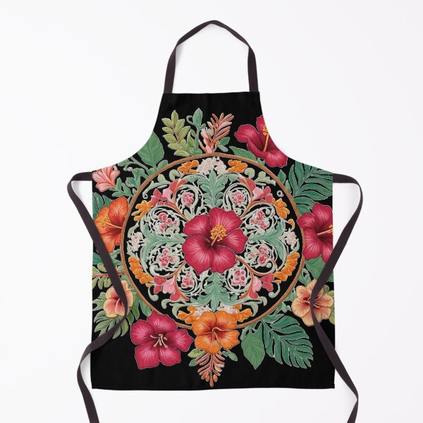 Item preview, Hibiscus Folk Embroidery Mandala Clipart Collection 23 designed and sold by PlayPlearnZone.
