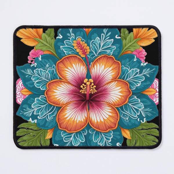 Item preview, Hibiscus Folk Embroidery Mandala Clipart Collection 24 designed and sold by PlayPlearnZone.