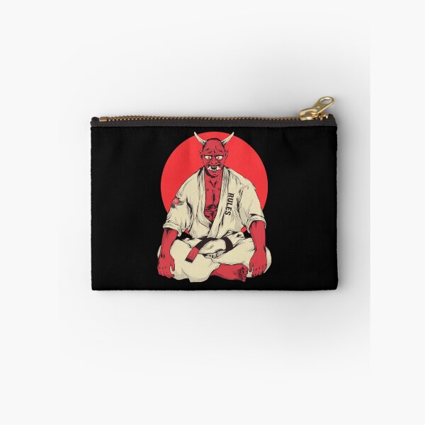 Item preview, red oni martial arts meditating demon designed and sold by Eadmadgen42.