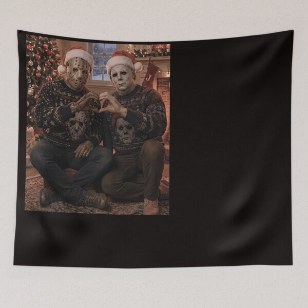 Item preview, Michael Myers Tshirts And Jason Voorhees Heart Hands Pose designed and sold by Hydlaaksmndriss.