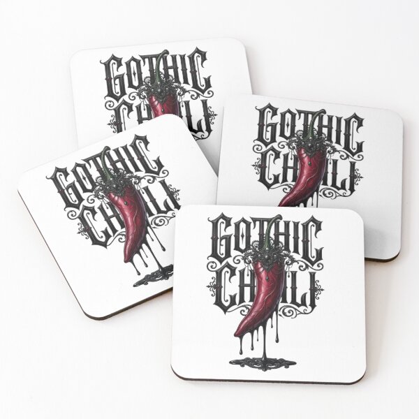 Item preview, Gothic Chili – Victorian Filigree & Dark Crimson Botanical Illustration designed and sold by Antik by Schulz.
