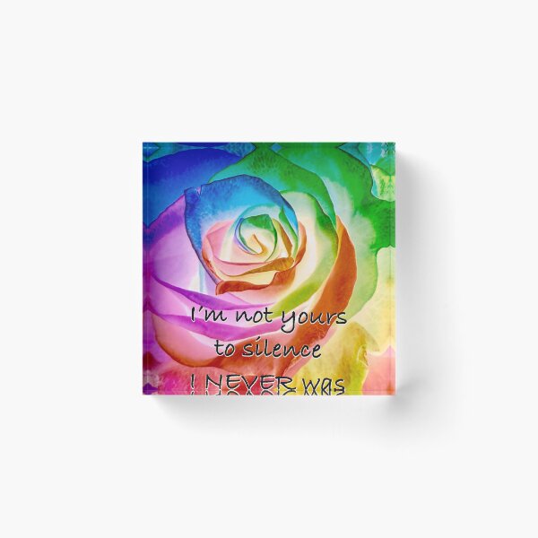 Item preview, I'm Not Yours to Silence, I Never Was | Empowerment Rose Art designed and sold by aadventures.