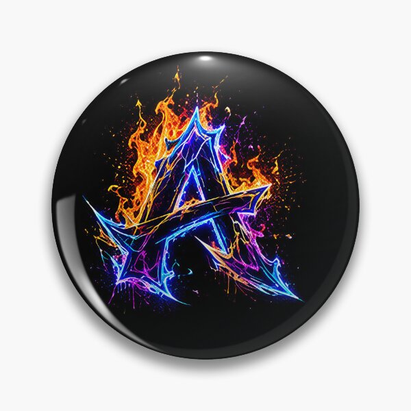 Item preview, Arcane Blaze Graffiti Letter A designed and sold by BlissBlvdShop.