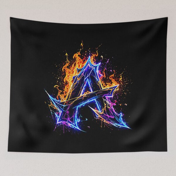 Item preview, Arcane Blaze Graffiti Letter A designed and sold by BlissBlvdShop.