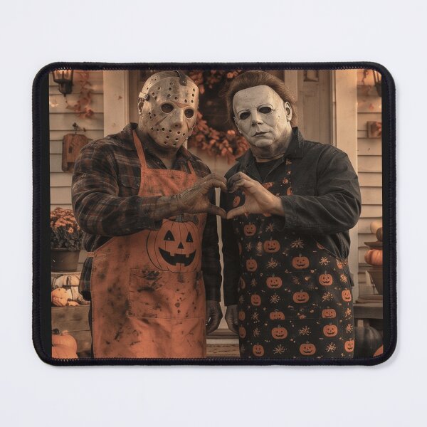 Item preview, Michael Myers Tshirts And Jason Voorhees Making A Heart Hands Pose designed and sold by Hydlaaksmndriss.