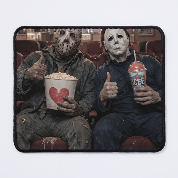 Item preview, Michael Myers Tshirts And Jason Voorhees Movie Theater Horror Night designed and sold by Hydlaaksmndriss.