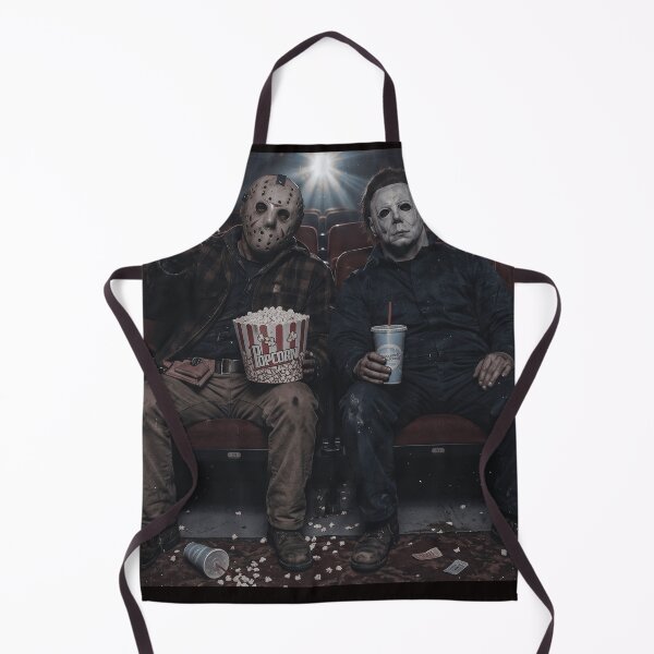Item preview, Michael Myers Tshirts And Jason Voorhees Sitting In Cinema Halloween designed and sold by Hydlaaksmndriss.