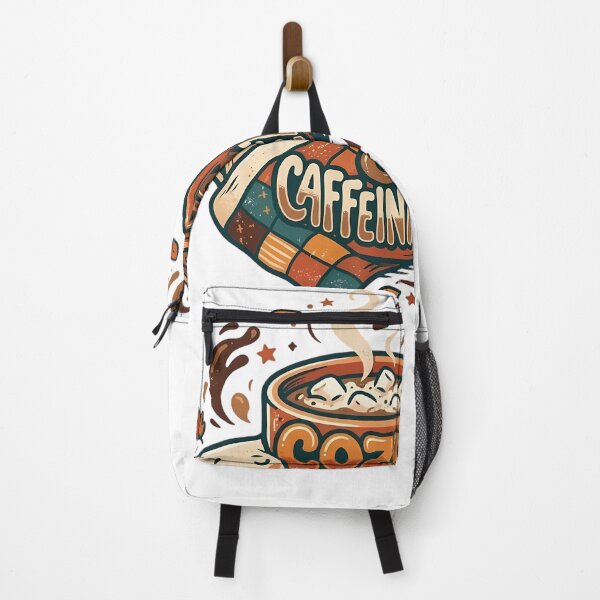 Item preview, Cozy and Caffeinated Funny Retro Autumn Coffee Lover Tee designed and sold by SivaStudios.