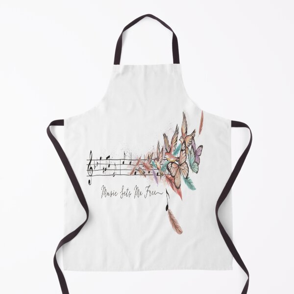Item preview, Music Sets Me Free – Birds Butterflies Musical Freedom Design designed and sold by Midnight Veil Designs.