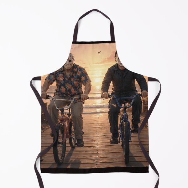 Item preview, Michael Myers Tshirts And Jason Voorhees Riding Bikes Together designed and sold by Hydlaaksmndriss.