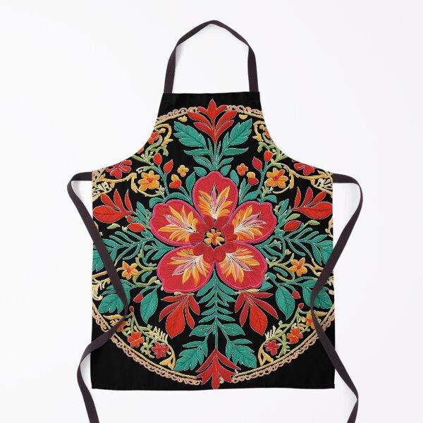 Item preview, Hibiscus Folk Embroidery Mandala Clipart Collection 28 designed and sold by PlayPlearnZone.