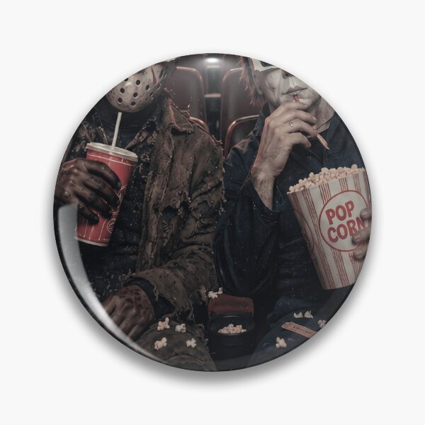 Item preview, Michael Myers Tshirts And Jason Voorhees At The Cinema Horror Night designed and sold by Hydlaaksmndriss.
