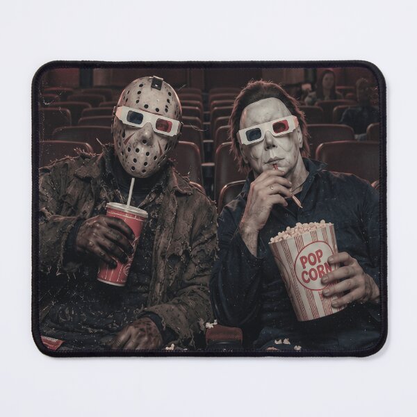 Item preview, Michael Myers Tshirts And Jason Voorhees At The Cinema Horror Night designed and sold by Hydlaaksmndriss.