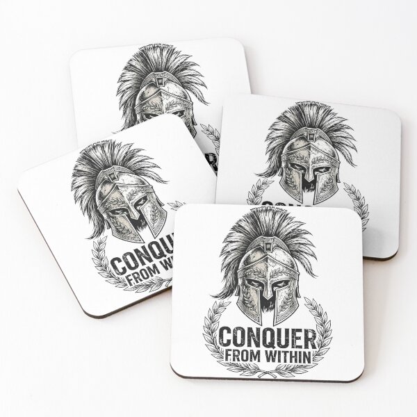 Item preview, Conquer From Within - Spartan Helmet Motivational Gym designed and sold by TeeMint5.