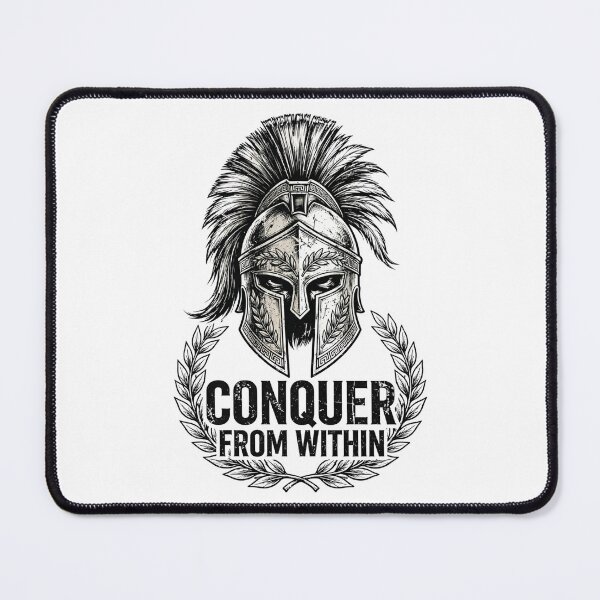Item preview, Conquer From Within - Spartan Helmet Motivational Gym designed and sold by TeeMint5.